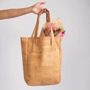 TIRADIA CORK farmers market tote bag shoulder work travel free people